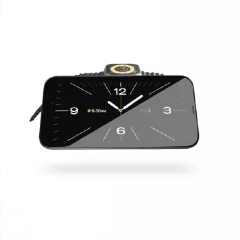 ZENS 2-IN-1 MAGSAFE + WATCH TRAVEL CHARGER Valge