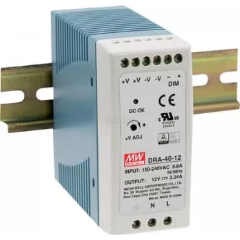 Toiteadapter MEAN WELL DRA-40-12 40W 12V 90-264V