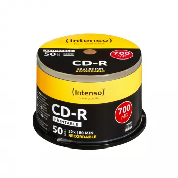 CD-R Intenso 1801125 700 MB 52x prinditav 50 tk spindel