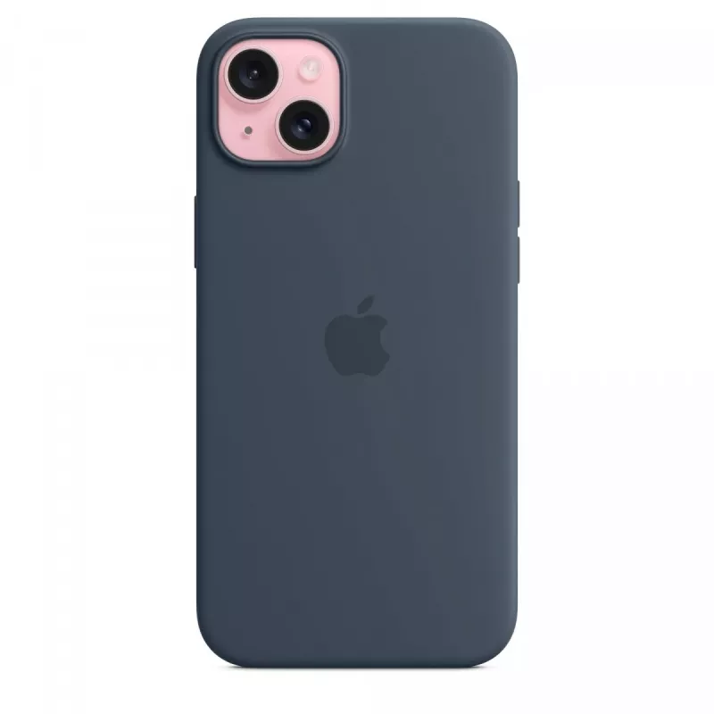 Apple iPhone 15 Plus silikoonümbris MagSafe'iga - Storm Blue