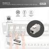 Keystone module DIGITUS CAT 6A varjestatud intelligentse kaablihalduriga, lame RJ-45, 14,5×34,5×21 mm — 12 tk