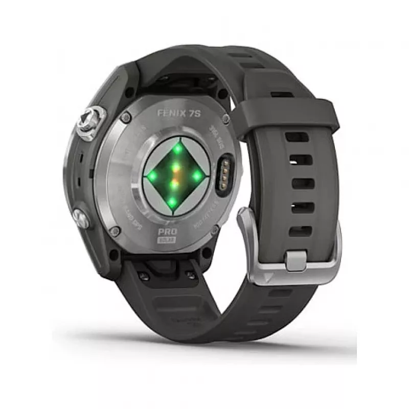 Garmin fēnix 7S Pro 3.05 cm (1.2) MIP 42 mm Digitaalne 240 x 240 pikslit Puutetundlik Hõbedane Wi-Fi GPS (satelliit)