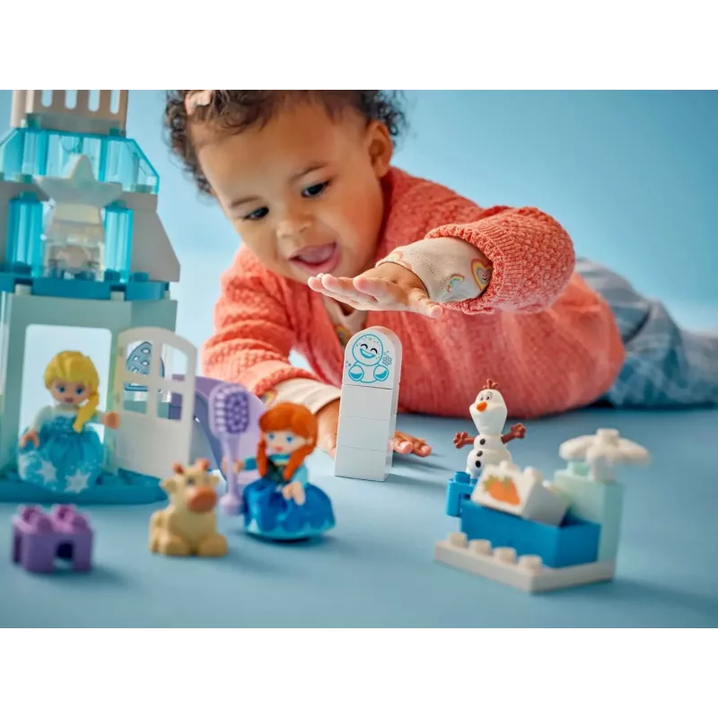 Ehitusmänguasi LEGO DUPLO 10455 Disney Anna ja Elsa jääpalee pidu — DUPLO komplekt, 54 detaili, 4 minifiguuri, vanusele 2+
