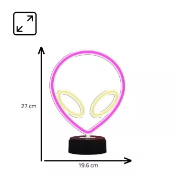 Lauavalgusti MANTA SNL86PK Style Neon Lights UFO Pink – dekoratiivne neoonstiilis roosa valgusti
