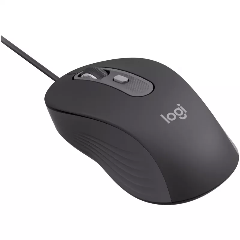 Logitech Signature Wired M520 for Business Optical Wired hiir USB-C Plug-and-Play Windows/Mac/Chrome/PC/laptops - Graphite