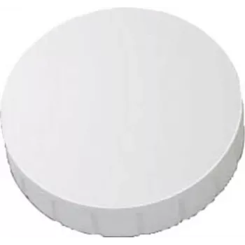 MAUL HEBEL Solidmagnet, kleepjõud: 0,8 kg, valge ümmargune magnet: läbimõõt 32 x (K)8,5 mm, purunemiskindlast materjalist (61632-02)
