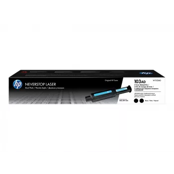 HP Originaal 103AD Neverstop Must Toner Refill Kit , Two toonerkassett Set