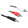 Audio kaabel 3.5mm/2 x RCA DeLOCK 84212