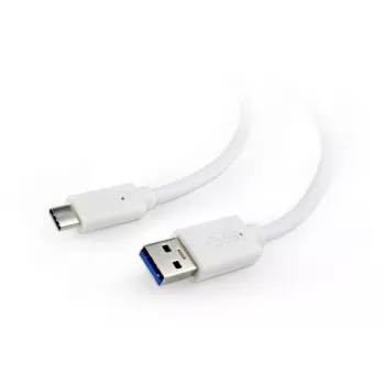 USB-C–USB3 KAABEL 0,1 M VALGE/CCP-USB3-AMCM-W-0.1M GEMBIRD