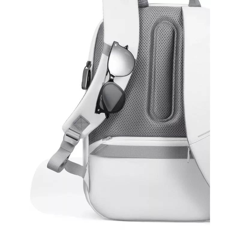 Seljakott XDDESIGN Bobby Edge vargusvastane valge — 17 L, mahutab 16-tollise sülearvuti, veekindel, 1,1 kg