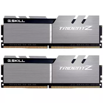 DIMM 32 GB DDR4-3200 (2x 16 GB) Dual-Kit, Arbeitsspeicher silber/schwarz, F4-3200C16D-32GTZSK, Trident Z, INTEL XMP
