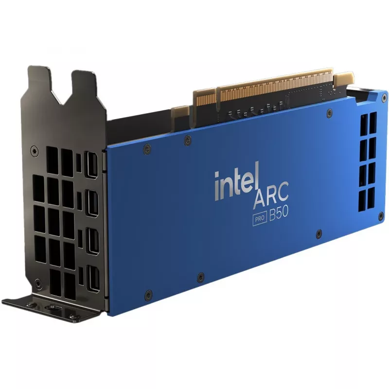Graafikakaart INTEL Arc Pro B50 — 16 GB GDDR6, 128-bit, PCIe 5.0, aktiivjahutus