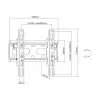 SBOX PLB-2522T-2 kallutatav teleri seinakinnitus 23–43-tollistele (23–43 kg) VESA 200×200