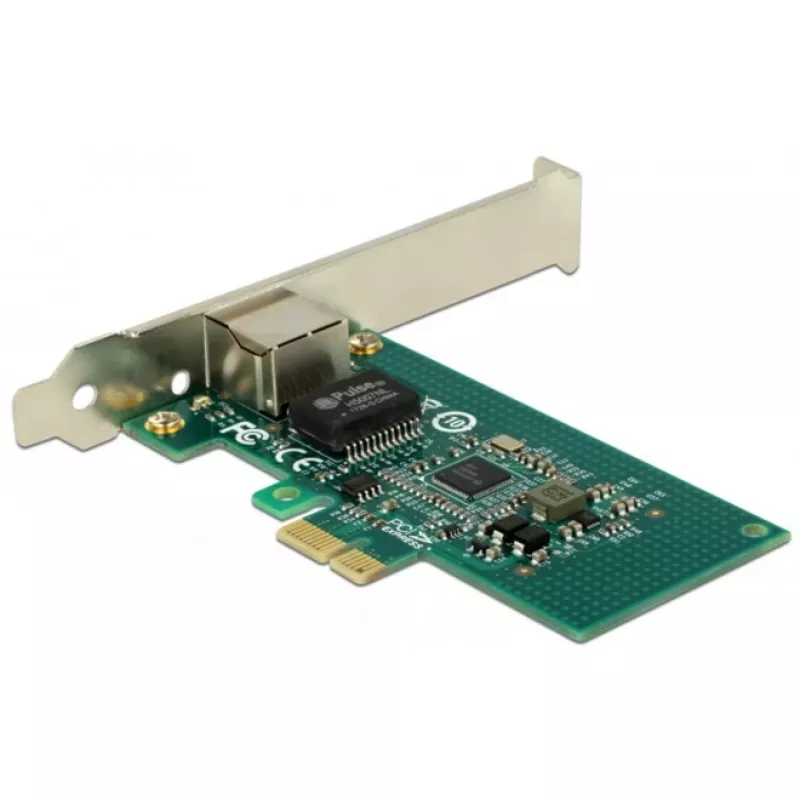 DeLock PCI Express kaart > 1 x Gigabit LAN - võrguadapter - PCIe 2.1 madalprofiil - Gigabit Ethernet
