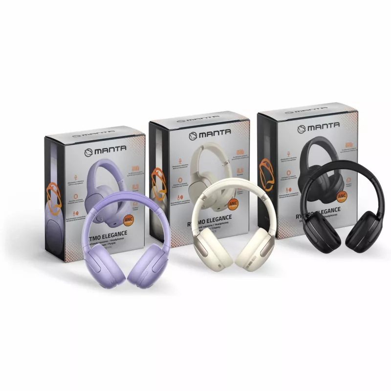 Kõrvaklapid MANTA HDP1001PU Rytmo Elegance lilla kõrvapealsed juhtmega, mudel HDP1001PU