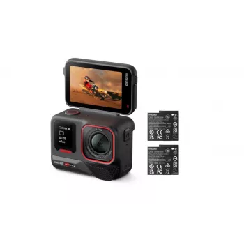 Spordikaamera Insta360 Ace Pro 2 — 50 MP, 8K Ultra HD (7680×3272), 1/1,3-tolline sensor, kuni 240 fps, sisseehitatud ekraan, Wi‑Fi, MicroSD, 177,7 g, must