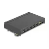 Patch-paneel DELOCK Mini Desktop RJ45 6-pordiline Cat.6A varjestatud, metall, must, 80×22×125 mm