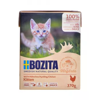 BOZITA Fresh Menu Kitten Chunks in sauce - märg kassitoit - 370g