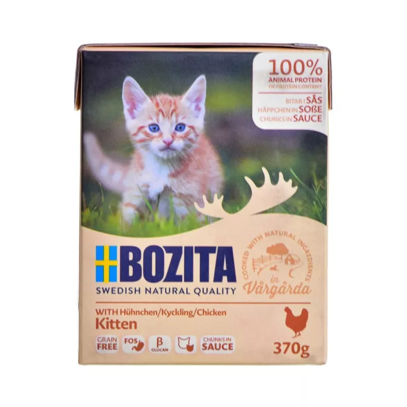 BOZITA Fresh Menu Kitten Chunks in sauce - märg kassitoit - 370g