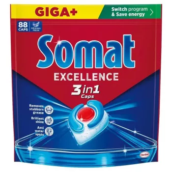 Somat 3-in-1 nõudepesumasinakapslid, 88 tk