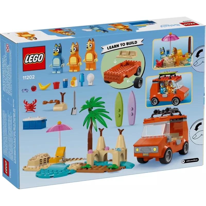 LEGO Bluey Sinise Auto Perereis 11202 — mängukomplekt kujutlusvõimeliseks mänguks