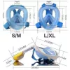 Snorkeldamismask Free Breath M2068G L/XL — täisnäomask, suurus L/XL, must
