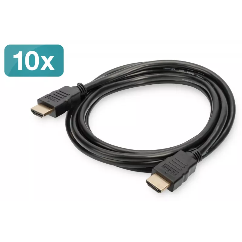HDMI kaabel Digitus AK-990920-020-S 2 m, pakis 10 tk