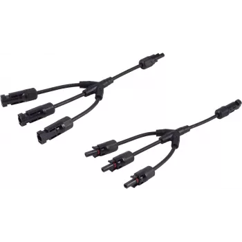 shiverpeaks ®-PV4 T-adapterikaablikomplekt, 3/1, 6 mm², must/must, 30 cm (BS02-21053)