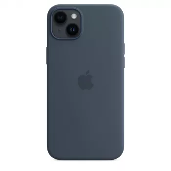 Silikoonümbris Apple iPhone 14 Plus MagSafe Storm Blue