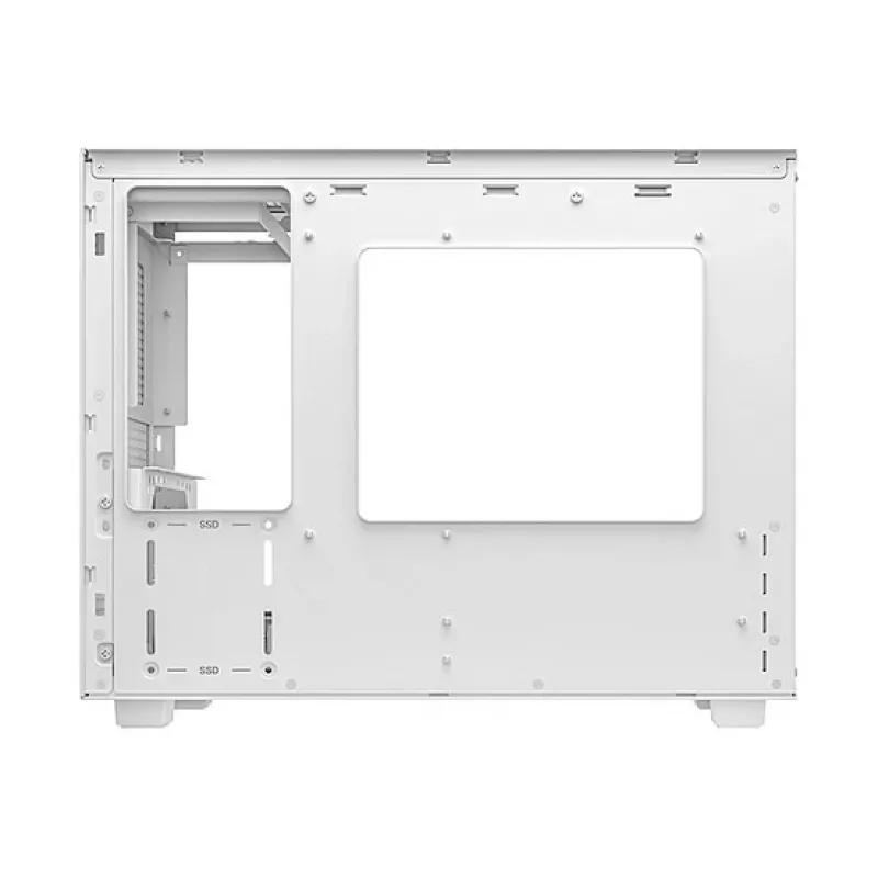 Arvutikorpus DeepCool CH160 PLUS WH Small Form Factor valge, microATX, karastatud klaas, USB-C