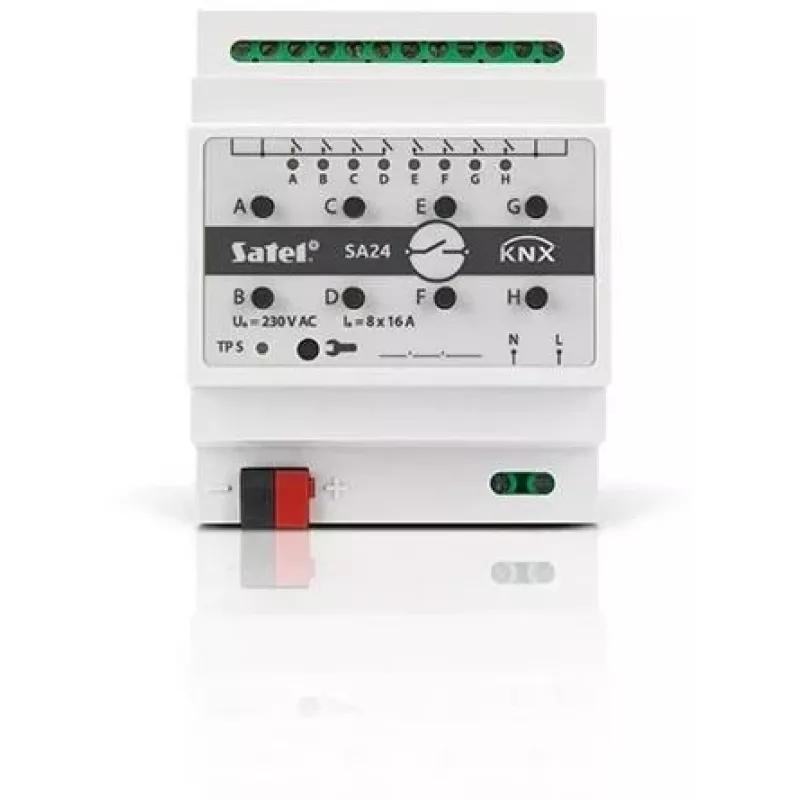 Lülitusajam Satel KNX-SA24 8 kanalit DIN-liistule paigaldatav 3680 W
