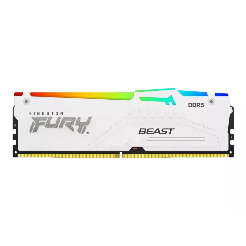 Kingston FURY Beast RGB KF552C40BWAK2-16 DDR5-5200 16GB (2x8GB) komplekt, CL40, valge