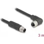 DeLOCK 80526 sensori/täituri kaabel 3 m RST M12 must