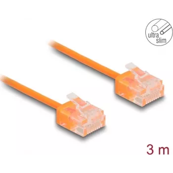 Võrgukaabel DeLOCK RJ45 Cat.6 UTP üliõhuke 3m oranž