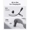 Juhtmeta magnetiline auto laadija Anker MagGo 15W — Magnetiline 15W Qi kiirlaadimine nutitelefonidele, must