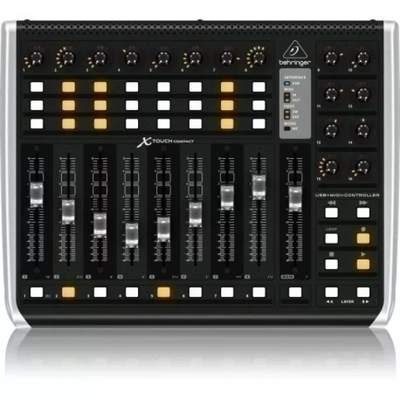 Behringer X-TOUCH COMPACT MIDI-klaviatuur USB Must
