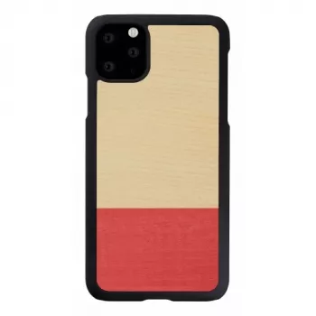 man and wood nutikorpuse iPhone 11 Pro Max-le — must kaitsekate