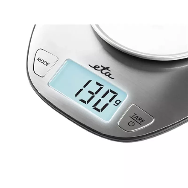 Elektrooniline köögikaal ETA Dori roostevaba teras, 5 kg kandevõime, 1 g täpsus