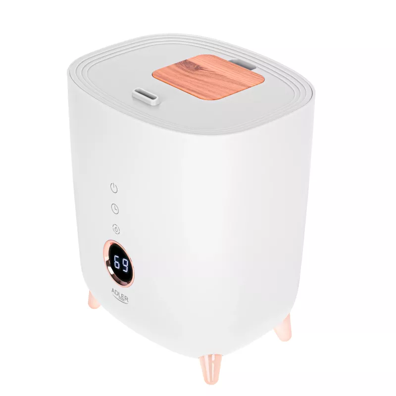 Ultraheline õhuniisutaja Adler AD 7972 — 4 L paak, 300 ml/h, kuni 35 m², 23 W, valge