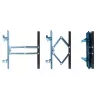 Seinale kinnitatav telerikinnitus Esperanza TITAN 26–70-tollistele (66–177,8 cm), kallutus ±15°, pööramine 120°, VESA kuni 400×400, max koormus 55 kg, must