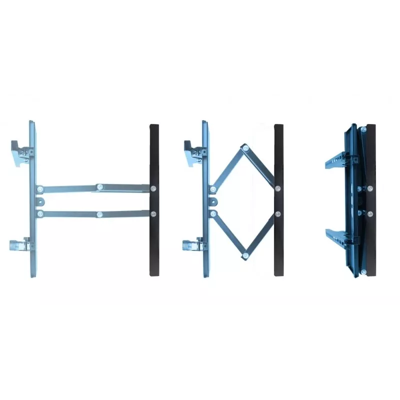 Seinale kinnitatav telerikinnitus Esperanza TITAN 26–70-tollistele (66–177,8 cm), kallutus ±15°, pööramine 120°, VESA kuni 400×400, max koormus 55 kg, must