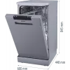 Gorenje GS522E10S nõudepesumasin, E, vabaltseisev, laius 45 cm, nõudekomplektide arv 10, hall