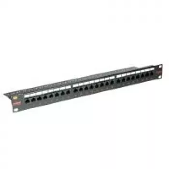 ROLINE Cat. 6 / Class E 48,30cm (19)-Patchpanel, 24P, varjestamata, must (26.11.0362)