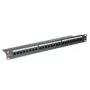 ROLINE Cat. 6 / Class E 48,30cm (19)-Patchpanel, 24P, varjestamata, must (26.11.0362)