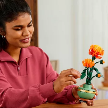 LEGO Icons Krüsanteemilille ehituskomplekt loominguline mudelikomplekt täiskasvanutele kunsttaime ehitamiseks kingitus naistele meestele talle või talle kodu kontor