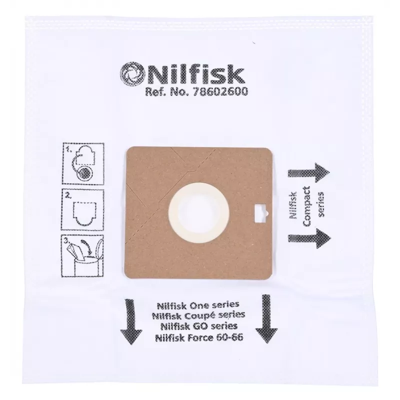 Tolmukott Nilfisk DUST BAG SYNTH ONE GO AND COUPE