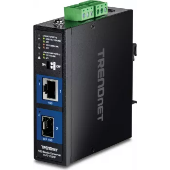 TRENDnet TI-F711SFP meediakonverter, tööstuslik 10G SFP+ (TI-F711SFP)