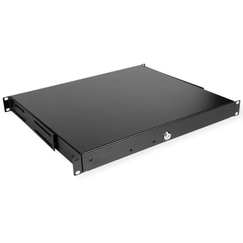 Rack-mount 1U Lockable Drawer ROLINE 19-inch ABS Must
