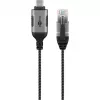 Goobay Etherneti kaabel USB-C 3.1 RJ45 pesale õhuke 3 m - ühendab ruuteri, modemi või (74404)