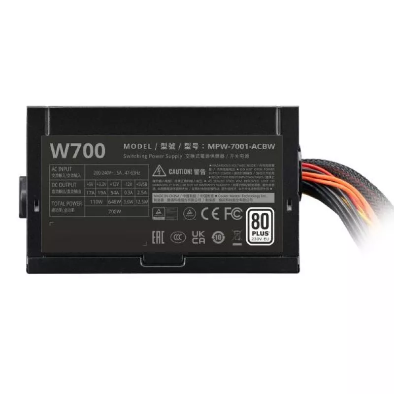 toiteadapter Elite NEX valge 700W 80+ Must Võrkkaabel